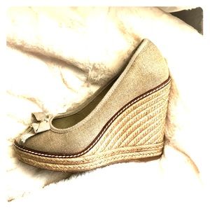 Tory Burch- wedge espadrille - size 8.5